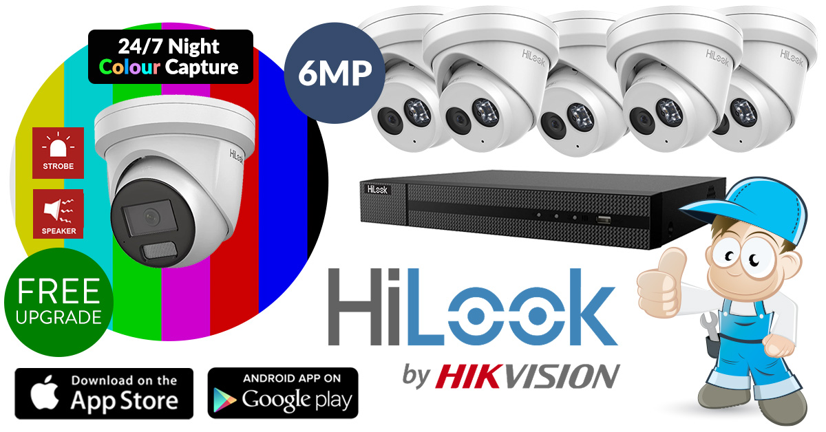 Hilook 6 x 6mp CCTV Package